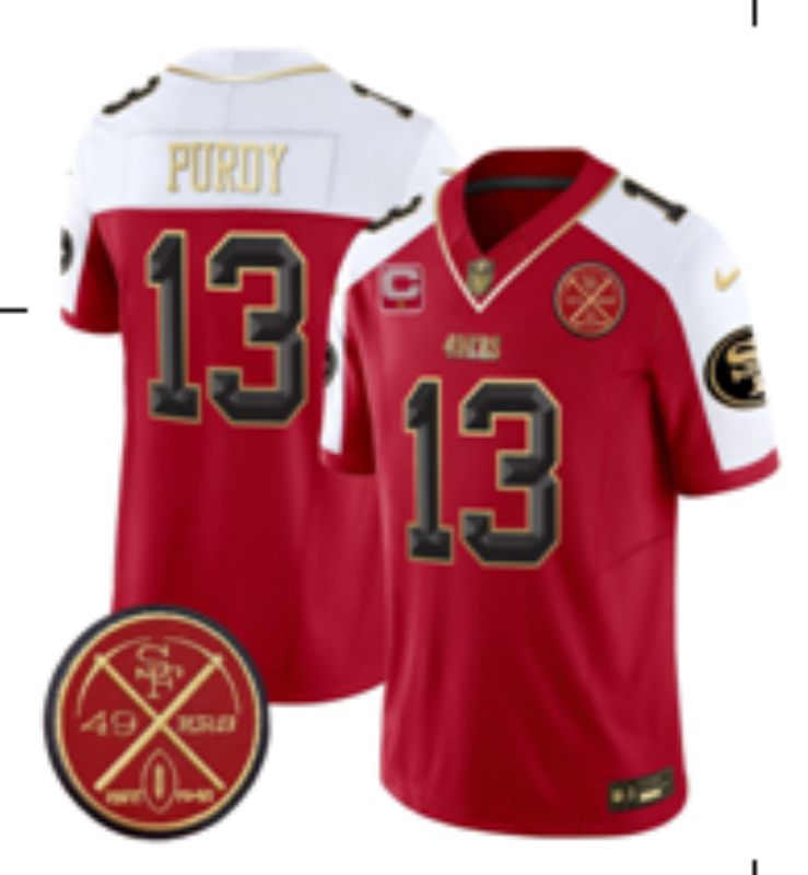 Men Nike San Francisco 49ers #13 Purdy red Limited NFL 2025 Jersey 0054->san francisco 49ers->NFL Jersey